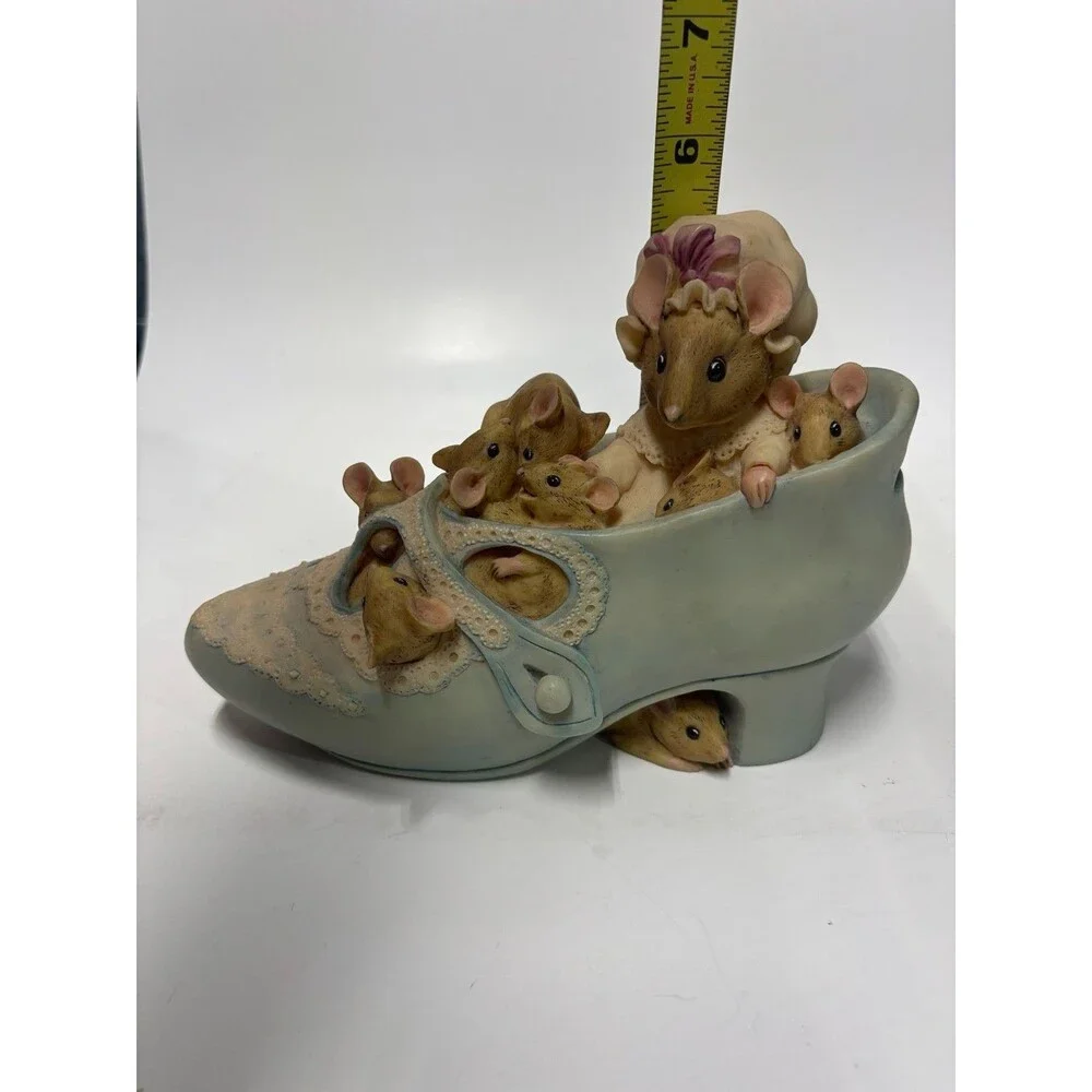 1994 Beatrix Potter Old Woman Who Lived In A Shoe Bank Mrs Tittlemouse Mice Char